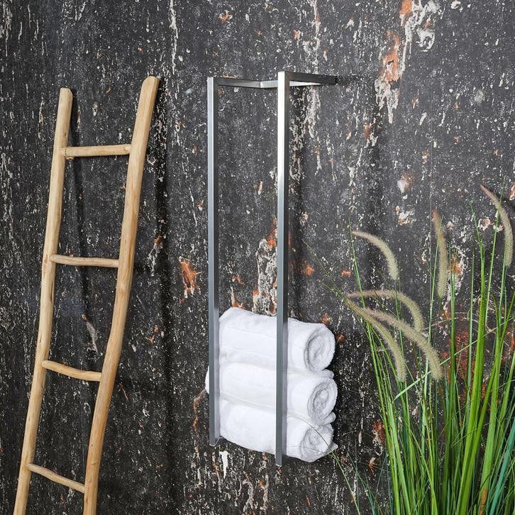 BWS Handdoekenrek Industrieel | 95x25x20cm | Chroom, Bricolage & Construction, Sanitaire, Enlèvement ou Envoi