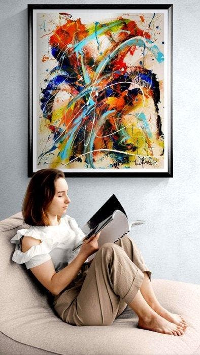 Luc Mora - Statue couleur - XXL, Antiquités & Art, Art | Objets design