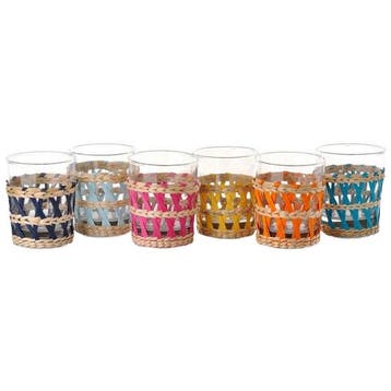 Polspotten Reed Drinkglazen - Glaswerk - Ongebruikt, Verzenden, Zo goed als nieuw, Glas, Glas of Glazen