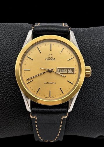 Omega - Maison Fondee Automatic 18K Gold-Steel - 166.0299 -, Bijoux, Sacs & Beauté