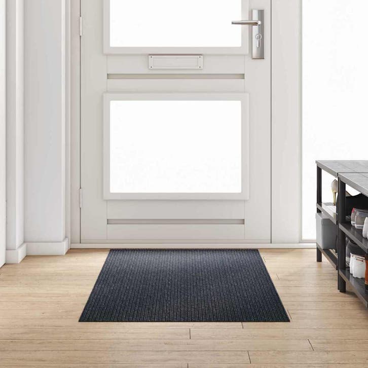 vidaXL Tapijt Loper Antraciet 80 x 200 cm Stof, Huis en Inrichting, Stoffering | Tapijten en Vloerkleden, Nieuw, Verzenden