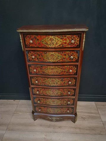 Commode - Bronze, Bois noirci, coquille de tortue