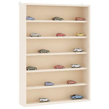 vidaXL Houten verzamelvitrine met 6 planken 40x8,5x55 cm, Verzenden