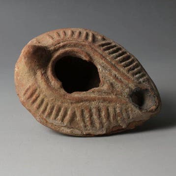 Islamitisch Terracotta Olielamp, Type Rosenthal &Sivan K,