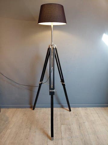 Lampadaire trépied - Bois - Trépied - Tripode