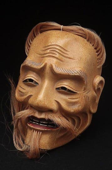 Noh masker - Hout, Antiek en Kunst