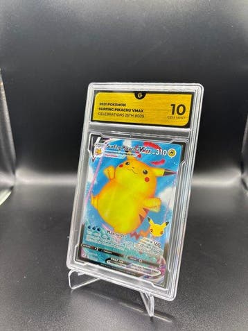 Pokémon - 1 Graded card Surfing Pikachu Vmax 009 25TH, Nieuw