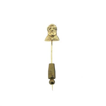 Gouden reversspeld, dasspeld van een Arabier, Ophalen of Verzenden, Gebruikt, Goud, Goud