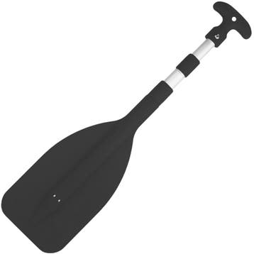 Dubbel Telescopische Peddel 53-107cm Zwart, Sports nautiques & Bateaux, Pagaies, Ophalen of Verzenden