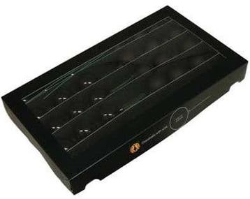 Kerstballen op lange draad black mat glans combi 4 cm 30, Huis en Inrichting, Nieuw
