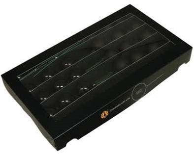 Kerstballen op lange draad black mat glans combi 4 cm 30, Huis en Inrichting, Woonaccessoires | Kunstplanten en Kunstbloemen, Nieuw