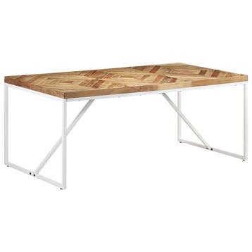 vidaXL Eettafel 180x90x76 cm massief acaciahout en mangohout, Verzenden, Nieuw