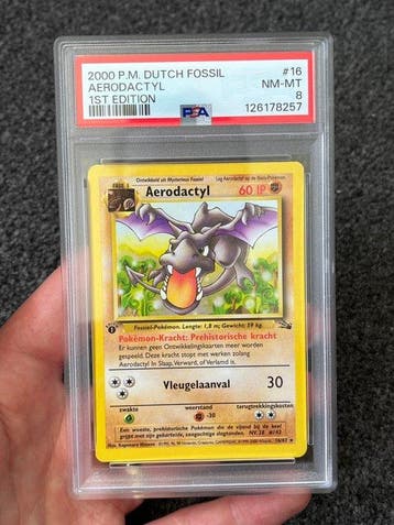 Pokémon - 1 Graded card - Aerodactyl 16 (POP 2!) Première, Nieuw