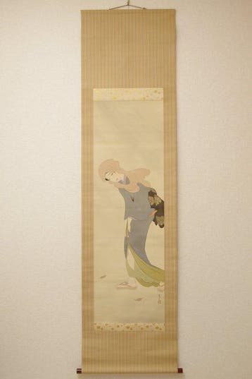 Herfstwind Ukiyo-e Portretten van Mooie Vrouwen - Hout,