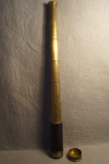 Maritieme telescoop - Six draw brass leather and manilla