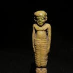 Égypte ancienne Faience Amulette à figure masculine. Hauteur, Verzamelen