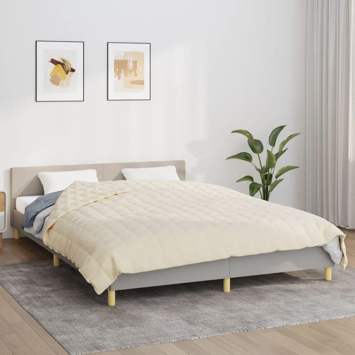 vidaXL Verzwaringsdeken 220x230 cm 11 kg stof, Huis en Inrichting, Slaapkamer | Bedden, Nieuw, Verzenden