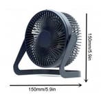 Draagbare Bureau Ventilator - 360° Roterende Handventilator, Verzenden