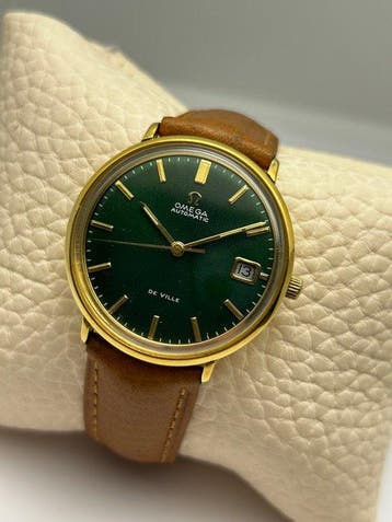 Omega - De Ville Green Dial - Zonder minimumprijs - 166.033, Nieuw