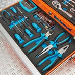 Datona Gereedschapskist drie lades - 2 lades gevuld -, Doe-het-zelf en Bouw, Gereedschapskisten, Ophalen of Verzenden, Nieuw