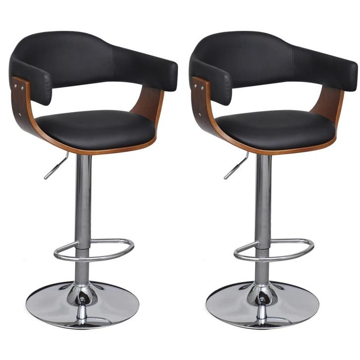 vidaXL Barkrukken 2 st kunstleer, Maison & Meubles, Tabourets de bar, Envoi