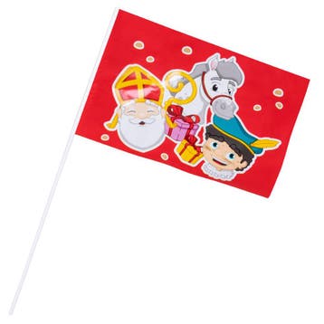 Sinterklaas Zwaaivlag 25cm, Verzenden, Nieuw