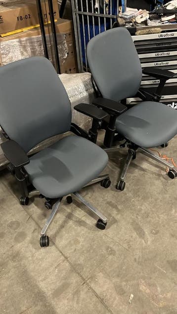 Steelcase Leap V2 Bureaustoelen, Huis en Inrichting, Bureaustoelen, Verzenden, Zo goed als nieuw, Grijs, Bureaustoel