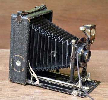 unbekannt 9x12 Laufboden Balgen Plattenkamera Natte, Nieuw
