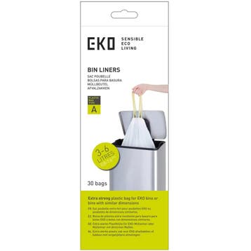 Afvalzakken | Kunststof | Wit | 6L | EKO Afvalbakken | 720, Verzenden