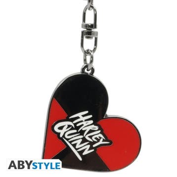 DC Comics Harley Quinn Heart Metalen Sleutelhanger, Collections, Ophalen of Verzenden