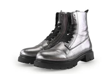 Muyters Veterboots in maat 38 Zilver, Kleding | Dames, Schoenen, Overige kleuren, Verzenden, Overige typen, Gedragen