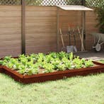 vidaXL Slakkenhekje 4 pcs Roestig 100 x 3,5 x 25 cm, Tuin en Terras, Verzenden, Nieuw