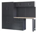 TM Premium werkplaatssysteem , 8-delig , mat zwart, Verzenden