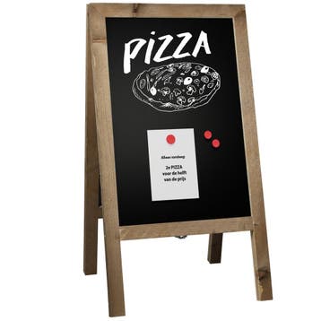 Magnetisch Krijtstoepbord Steigerhout 46x80 cm, Verzenden