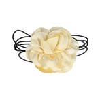 Haarband Bloem - Veter - Striklint - Creme