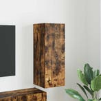 vidaXL TV Wandkast Rook Eiken 30 x 31 x 80 cm Bewerkt hout, Verzenden, Nieuw