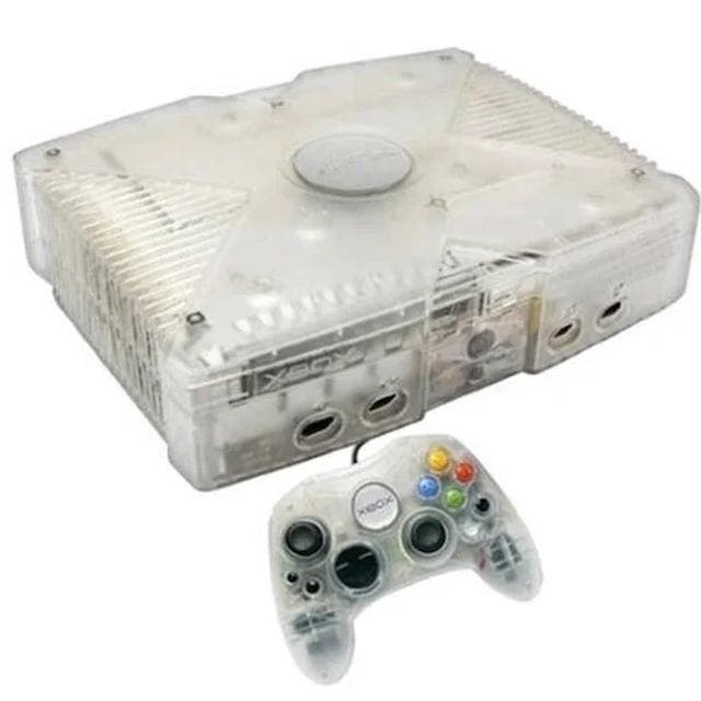 Xbox Classic Crystal + Controller, Consoles de jeu & Jeux vidéo, Consoles de jeu | Xbox Original, Enlèvement ou Envoi