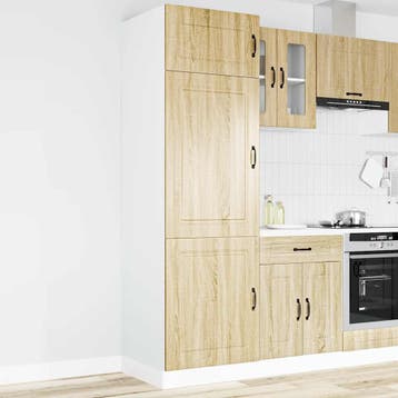 vidaXL Keukenkast Kalmar bewerkt hout sonoma eikenkleurig, Verzenden, Nieuw