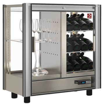 Wijnkoelvitrine | Doorgeefsysteem | 216L (64x 75cl) |, Verzenden, Nieuw in verpakking