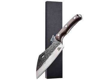 Veiling - Messerhai Hakmes 28cm 5Cr15MoV Staal Tyrfing, Maison & Meubles, Cuisine | Ustensiles de cuisine