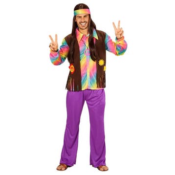 Hippie 60S Kostuum Heren, Verzenden, Nieuw