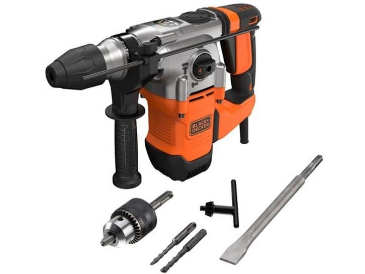 BLACK+DECKER BEHS03K - Klopboormachine SDS-Plus - 3 functies, Doe-het-zelf en Bouw, Gereedschap | Boormachines, Zo goed als nieuw