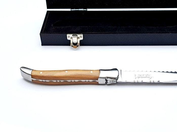 Laguiole - Bread Knife - incl. Certificate and luxury gift, Antiquités & Art, Antiquités | Ustensiles de cuisine