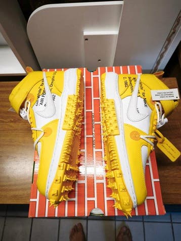 Nike X Off White - Air Force 1 High - Sneakers - Maat: EU, Nieuw