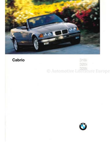 1996 BMW 3 SERIE CABRIOLET BROCHURE DUITS, Ophalen of Verzenden, Nieuw