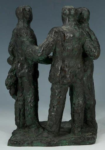 Frank Letterie (1931-2025) - Beeld, Contact I - 21 cm -, Antiek en Kunst