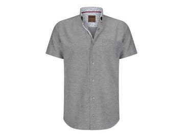 Veiling - Cappuccino Italia Heren Overhemd Korte Mouw Antrac, Vêtements | Hommes