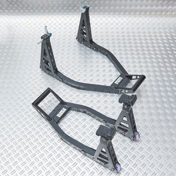Datona MotoGP Paddockstand set - mat zwart - Datona, Motoren, Ophalen of Verzenden, Nieuw