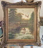 George Majewicz (1897-1965) - Enten am Schilfteich, Antiek en Kunst, Kunst | Schilderijen | Klassiek