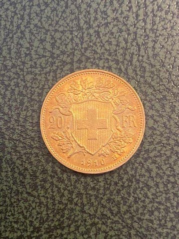 Suisse. 20 Franken 1910 and 1911 Vreneli
